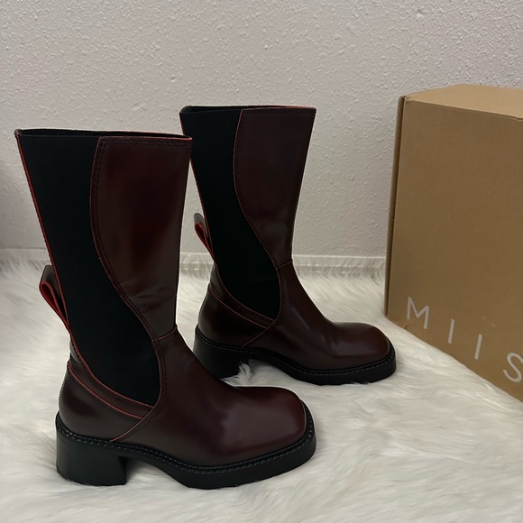 SOLD 💯 MIISTA Burgundy Flabia Boots - Handcrafted Calfskin - Size 36 (US 5.5) - Picture 8 of 8